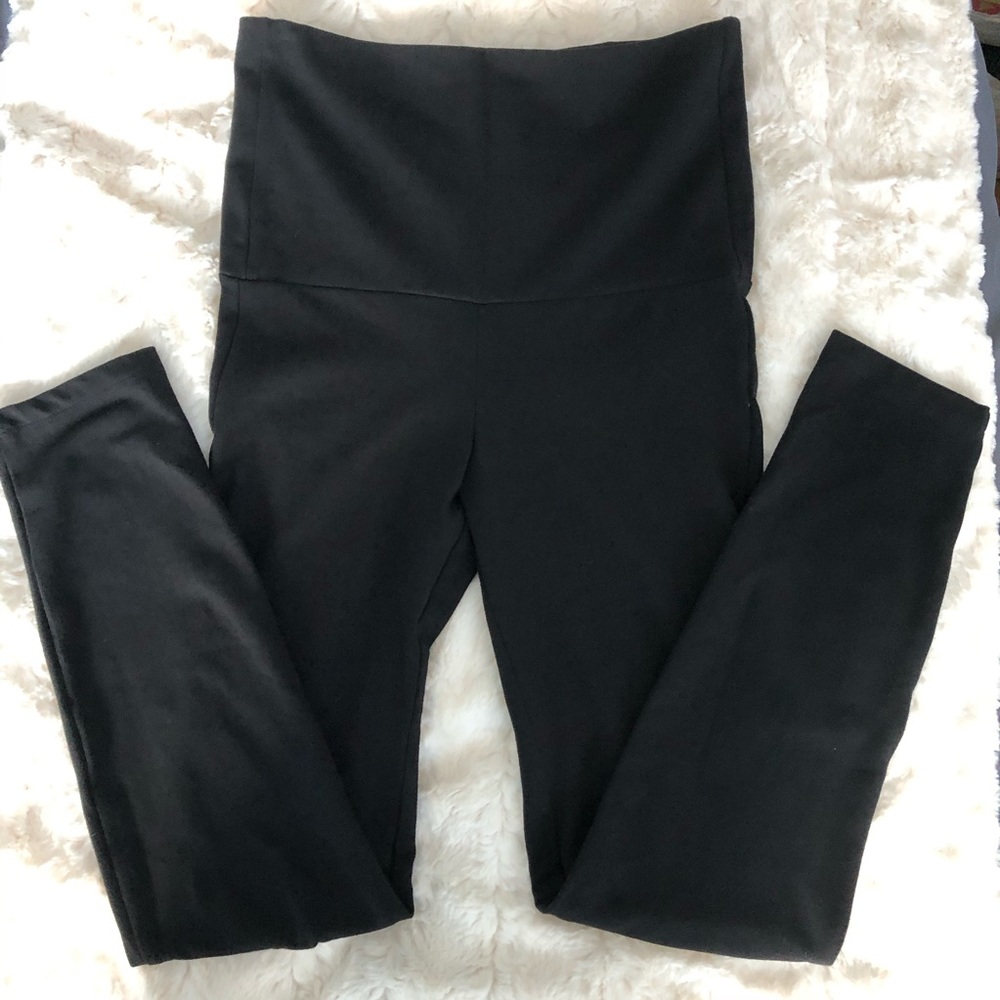 High Waist Mesh Panel Tummy Control Leggings Med